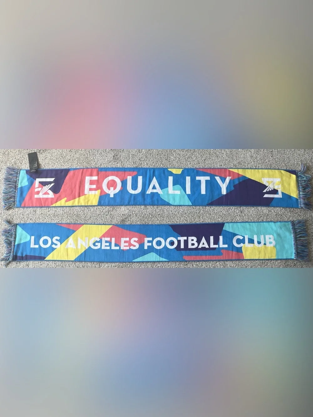 LAFC Los Angeles Football Club Equality Pride Soccer Scarf